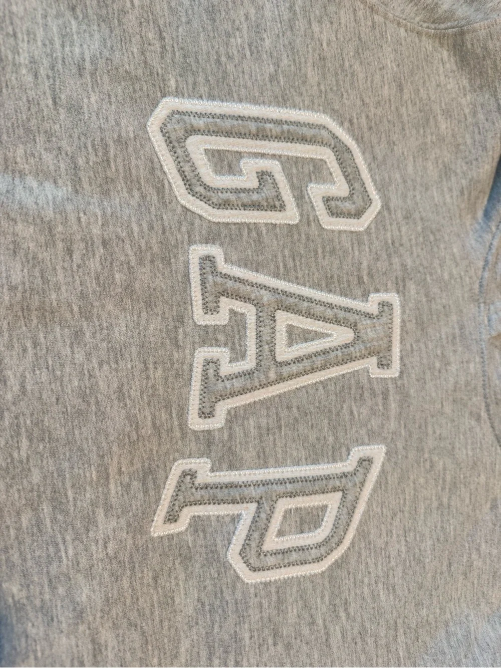 GAP Light Gray Kids' Hooded Sweatshirt with Logo